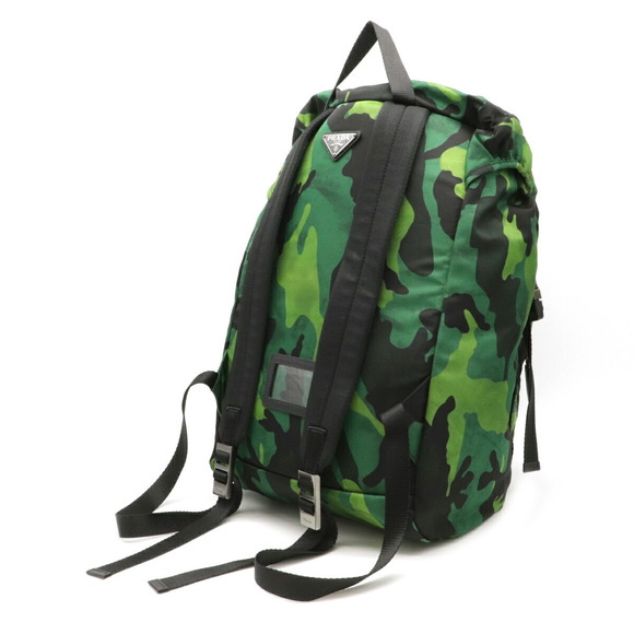 Prada Multicolor Camouflage Rucksack Green Nylon - Picture 1 of 8